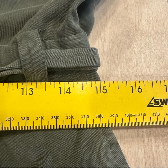 Nine West Olive Green Short Sleeve Jumper Tie Waist Size XL - Picture 14 of 14